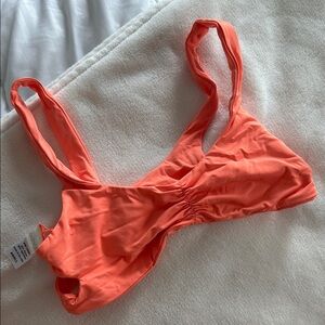 L*Space Orange Bikini with Stretchy Comfort and V-Neck